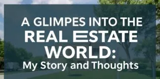 Emlak Dünyasına Bir Bakış: Benim Öyküm ve Düşüncelerim A Glimpse into the Real Estate World: My Story and Thoughts