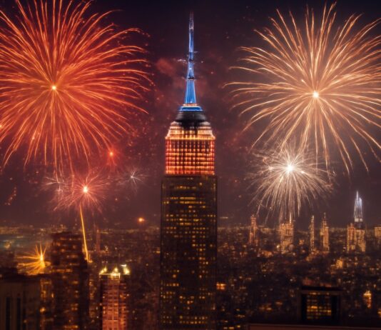 NYC Gökyüzünü Aydınlatan En Unutulmaz Yılbaşı Işık Gösterileri The Most Unforgettable New Year's Light Shows Illuminating the NYC Sky