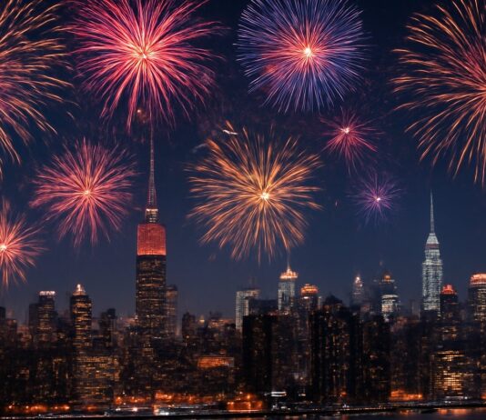 NYC Gökyüzünü Aydınlatan En Unutulmaz Yılbaşı Işık Gösterileri The Most Unforgettable New Year's Light Shows Illuminating the NYC Sky